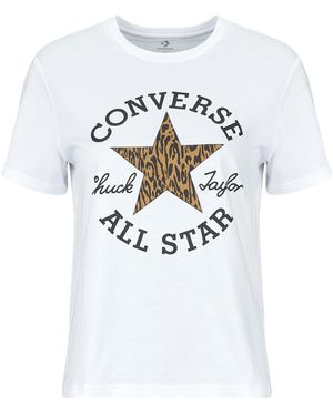 Converse T-Shirt Animal Print Infill Standard Fit Tee - Bianco