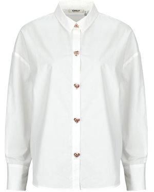 ONLY Overhemd Onlkiri Button Detail - Wit