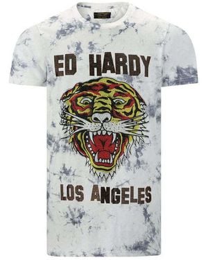 Ed Hardy T-shirt Los Tigre T-Shirt White - Blanc