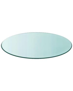 Vidaxl Chaussures Dessus de table en verre trempé transparent Ø 50 cm - Bleu
