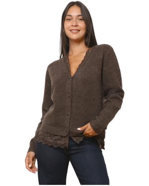 La Modeuse Gilet Gilets, Cardigans Pour Femme - Marron