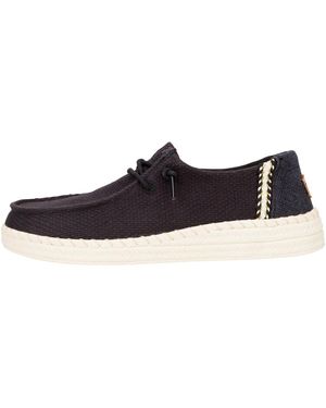 HEYDUDE Slip Ons Wendy Espadrille Woven - Bleu