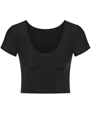Sloggi T-shirt T-shirt Zero Feel 2.0 Crop Top - Noir