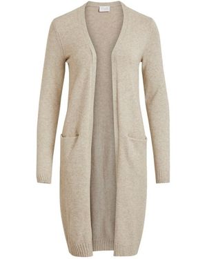 Vila Mantel Noos Ril Long Cardigan - Naturel