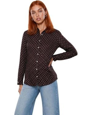 Guess Blouses NEW LS CLOUIS SHIRT W6YH68 W3212 - Noir