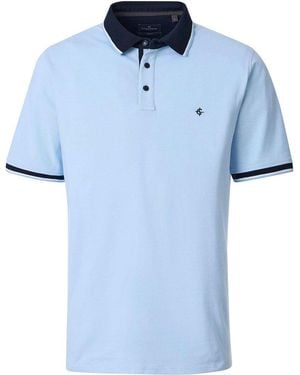 CASA MODA T-shirt Polo Piqué Contrast Bleu Clair