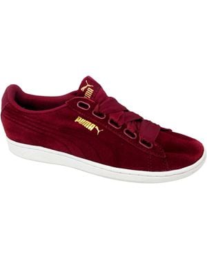 PUMA Baskets Reconditionné Vikky - Rouge