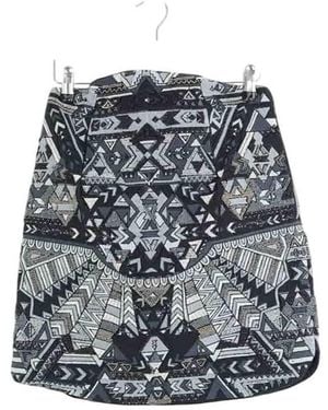 Ba&sh Jupes Mini jupe en coton bleue - Gris
