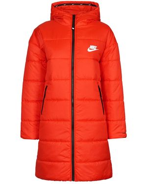 Nike Piumino W Nsw Tf Rpl Classic Hd Parka - Rosso