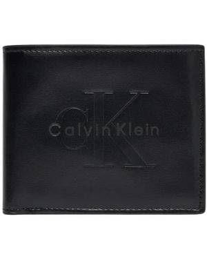 Calvin Klein Portemonnee Bold Billfold W/ Coin Lv04D1156G - Zwart