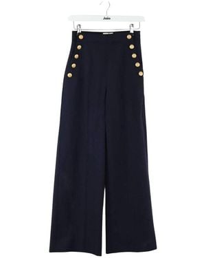 Sezane Pantalon Pantalon large bleu
