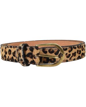 Emilie Karston Ceinture Ceinture Cuir Alberta Avec Pochette Cadeaux - Marron