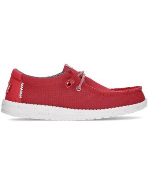 HEYDUDE Mocassins 40403 dark_red - Rouge