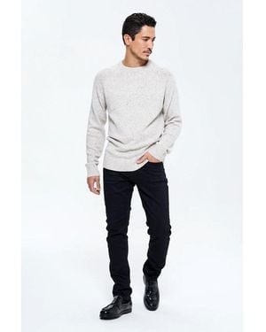 Lee Cooper Jeans Jean JORDY STRAIGHT Black - Blanc