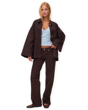 Aware Surchemises Verena Oversized Jacket - Marron