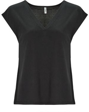 ONLY T-Shirt Onlfree S/S Modal V-Neck Top Jrs - Schwarz
