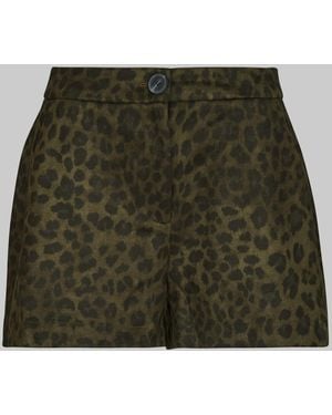 ONLY Shorts Onlmoon Aop Fauxsuede - Grün