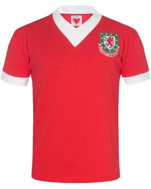 Fa Wales T-shirts sport 1958 John Charles 9 - Rouge