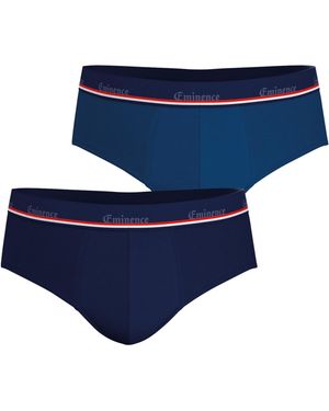 EMINENCE Slips Slips, Lot De 2, Fait En France - Bleu