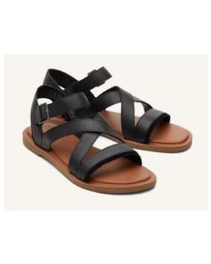 TOMS Flache Sandalen Sloane - Schwarz