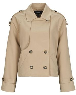 Vero Moda Trenchcoats Vmchloe Short Trenchcoat - Natur