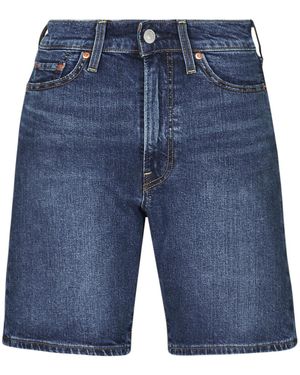 Levi's Shorts Ribcage Bermuda Short - Blu
