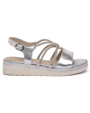 Jana Sandales SILVER SANDAL - Métallisé