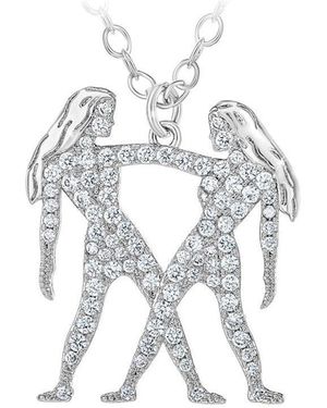 Sc Crystal Collier B2425-GEMEAUX - Métallisé