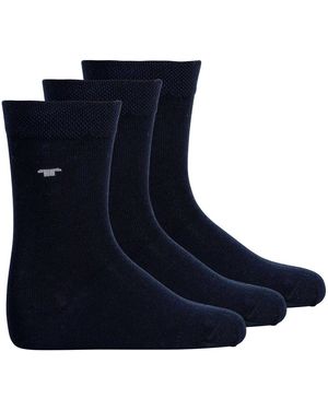 Tom Tailor Chaussettes unisexe Chaussettes Paquet de 3 - Bleu