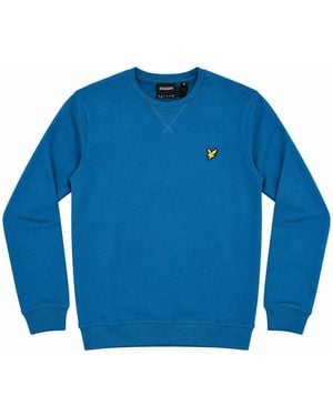 Lyle & Scott Sweat-Shirt Ml424Vog Crew Neck-Y134 Lagoon - Bleu