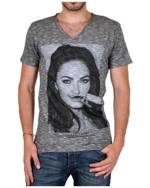 ELEVEN PARIS T-Shirt Mf Ts Megan Fox Cotton Vintage - Bleu
