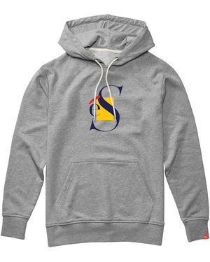 'es Sweatshirts à capuche LAYERS HOODED FLEECE GREY HEATHER - Gris