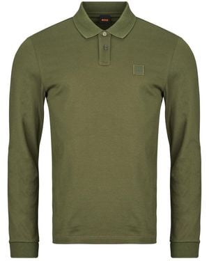 BOSS Polo Maniche Lunghe Passerby - Verde