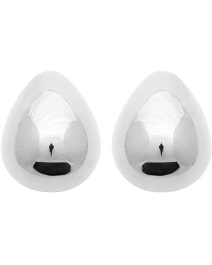 Brillaxis Boucles oreilles Boucles d'oreilles goutte acier - Blanc