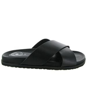 L'atelier Tropezien Sandales plates SB 601 - Noir