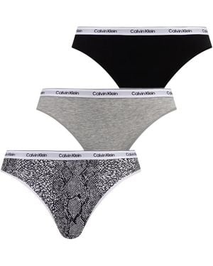 Calvin Klein Culottes & Slips Bikini 3Pk Lv00Qd5207 - Gris