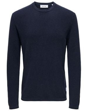 Only & Sons Pull Felixs - Bleu