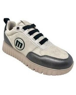 MTNG Baskets Basses Chaussure Mustang Pour Femme 60886 Taupe - Métallisé