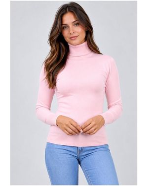 Kebello Pull Pull Col Roulé F - Rose