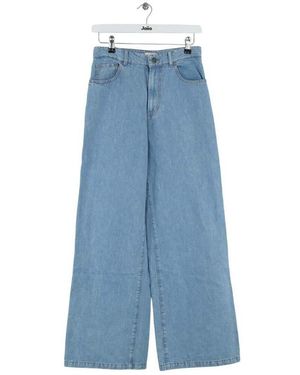 MASSCOB Manteau Jean droit en coton bleu