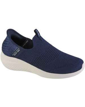 Skechers Baskets basses Ultra Flex 30 Smooth Step - Bleu
