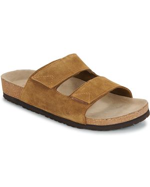 SELECTED Pantoffeln Slhbastian Suede Strap Slider B - Braun