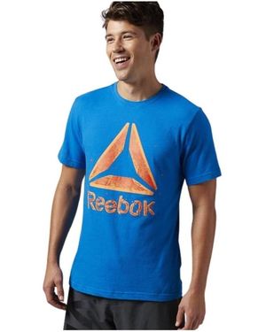 Reebok T-Shirt Korte Mouw Shattered Delta - Blauw
