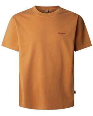 Pepe Jeans T-Shirt Korte Mouw Pm508664 166 - Bruin