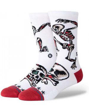Stance Chaussettes Skeleton Crew - Blanc