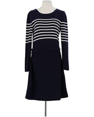 Claudie Pierlot Robe courte Robe en coton marine - Bleu