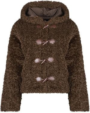 ONLY Blouson Onleira Teddy Duffle - Marron