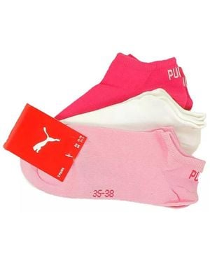 PUMA Chaussettes Lot de 3 pack de - Rose