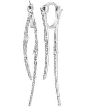 Sc Crystal Boucles oreilles B4238-ARGENT - Blanc