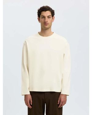 SELECTED T-Shirt O-Neck Tee - Blanc